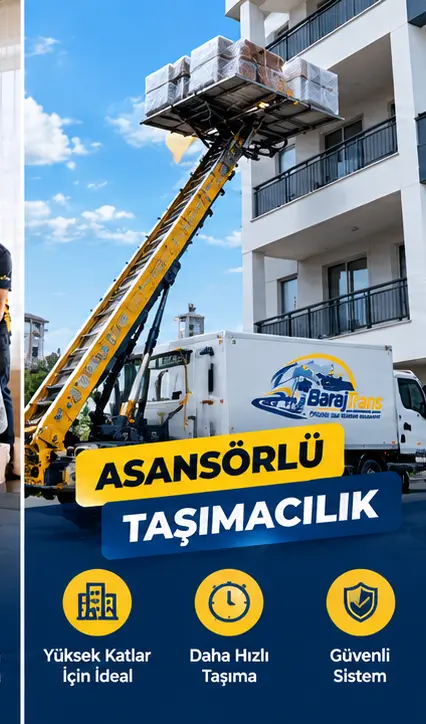 BarajTrans adana asansör kiralama hizmeti
